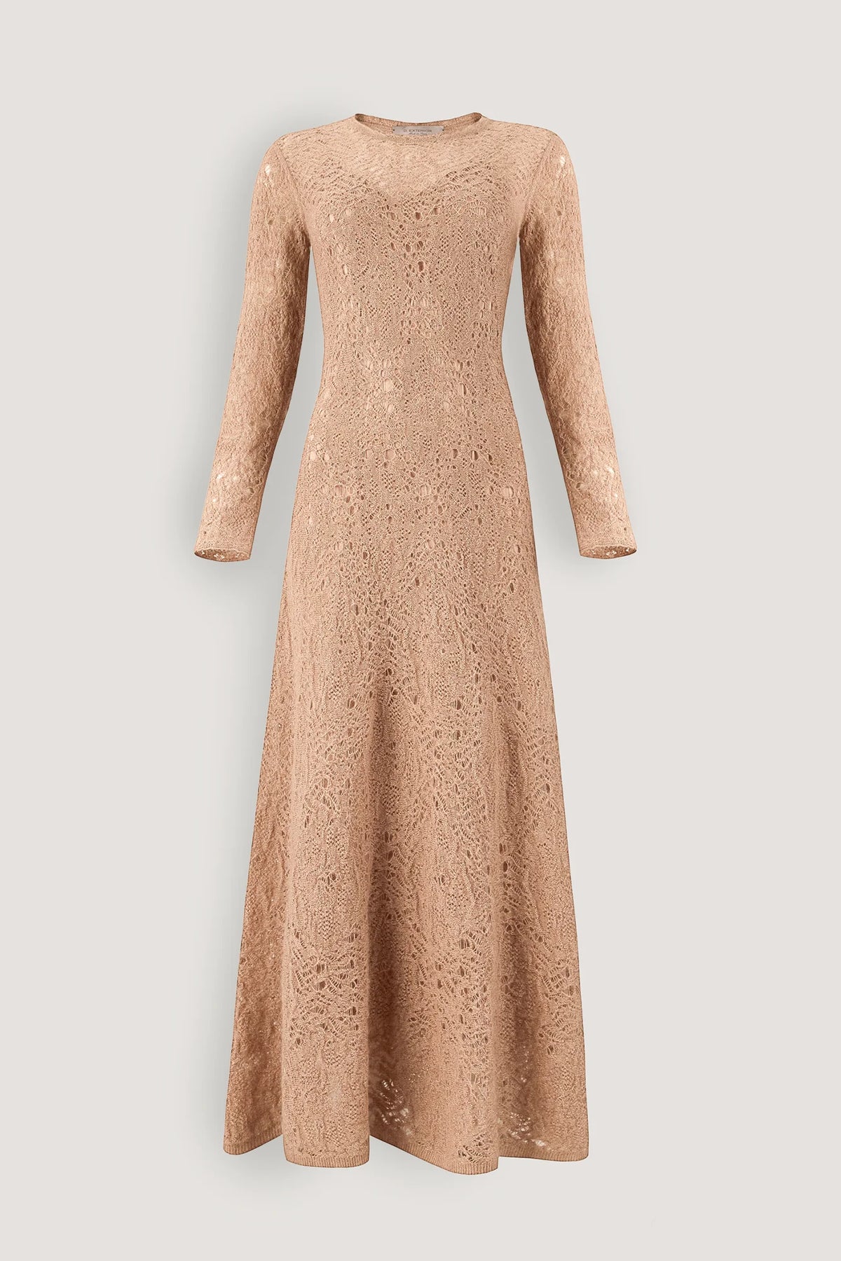 Abito in pizzo di lana soft Beige