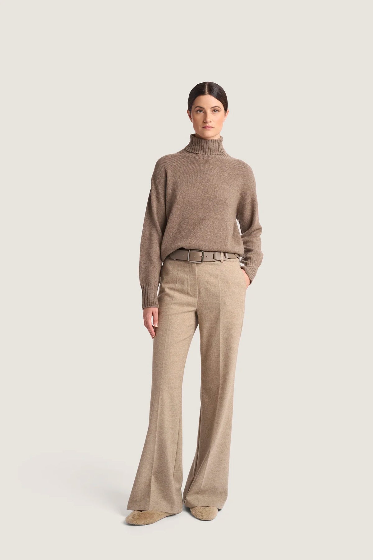 Dolcevita Over in puro cashmere Visone
