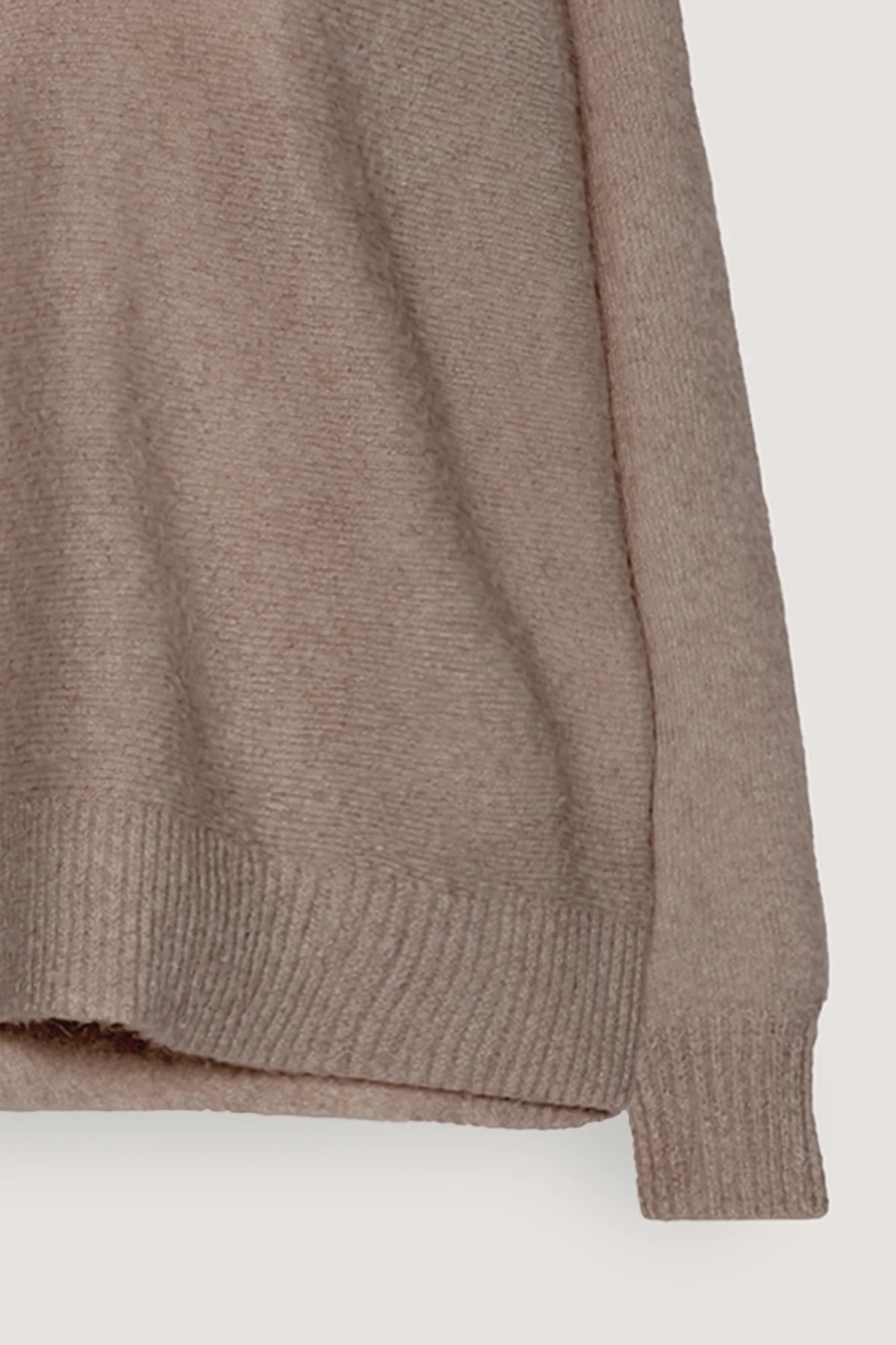 Maglia scollo a V in puro cashmere Visone