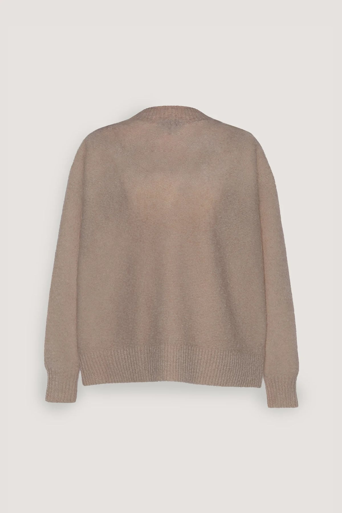Maglia scollo a V in puro cashmere Visone