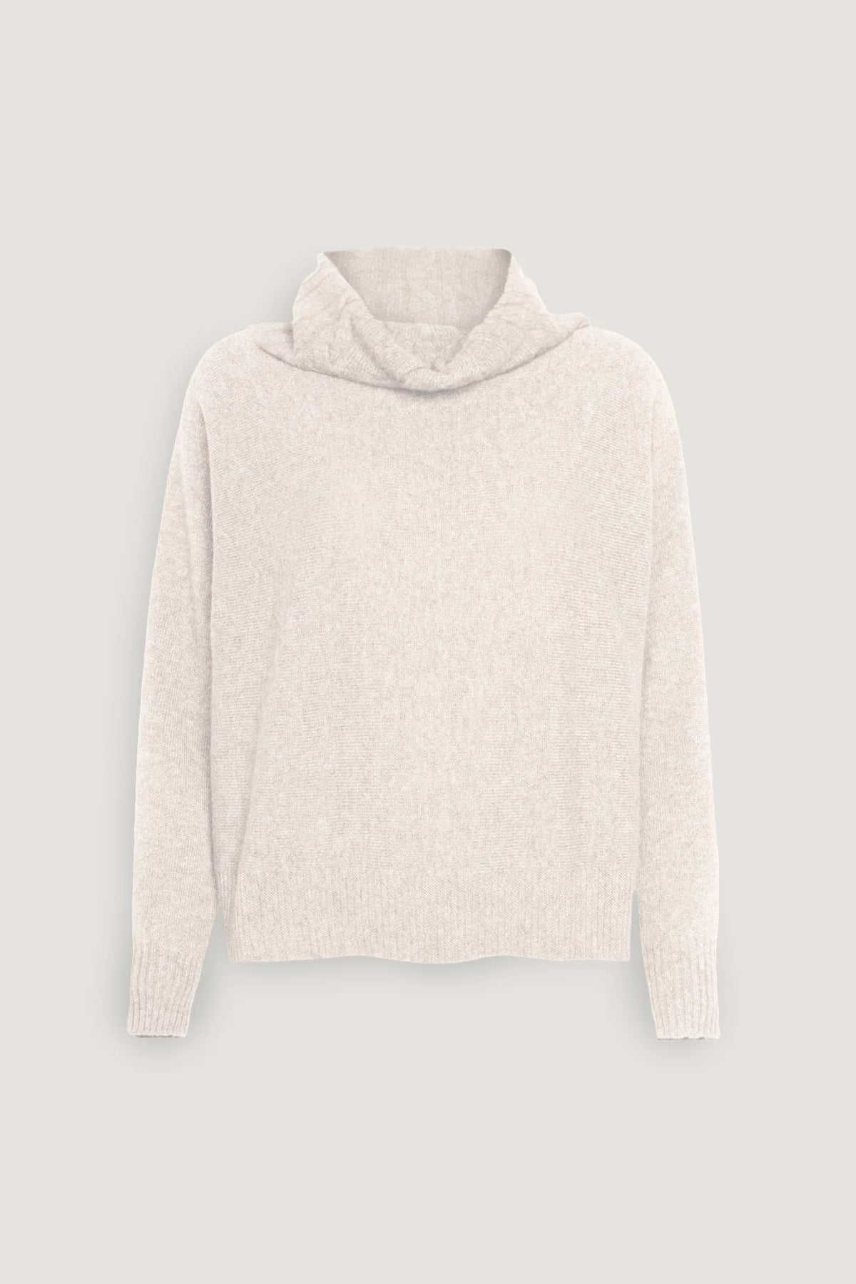 Maglia con collo a trecce in puro cashmere Resina