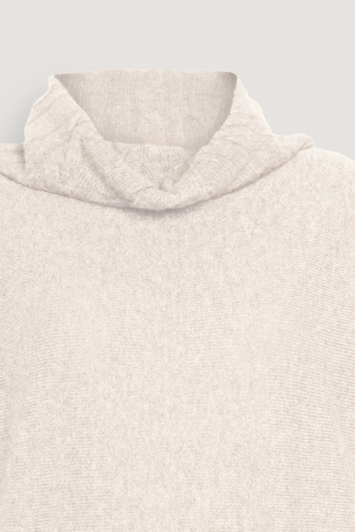 Maglia con collo a trecce in puro cashmere Resina