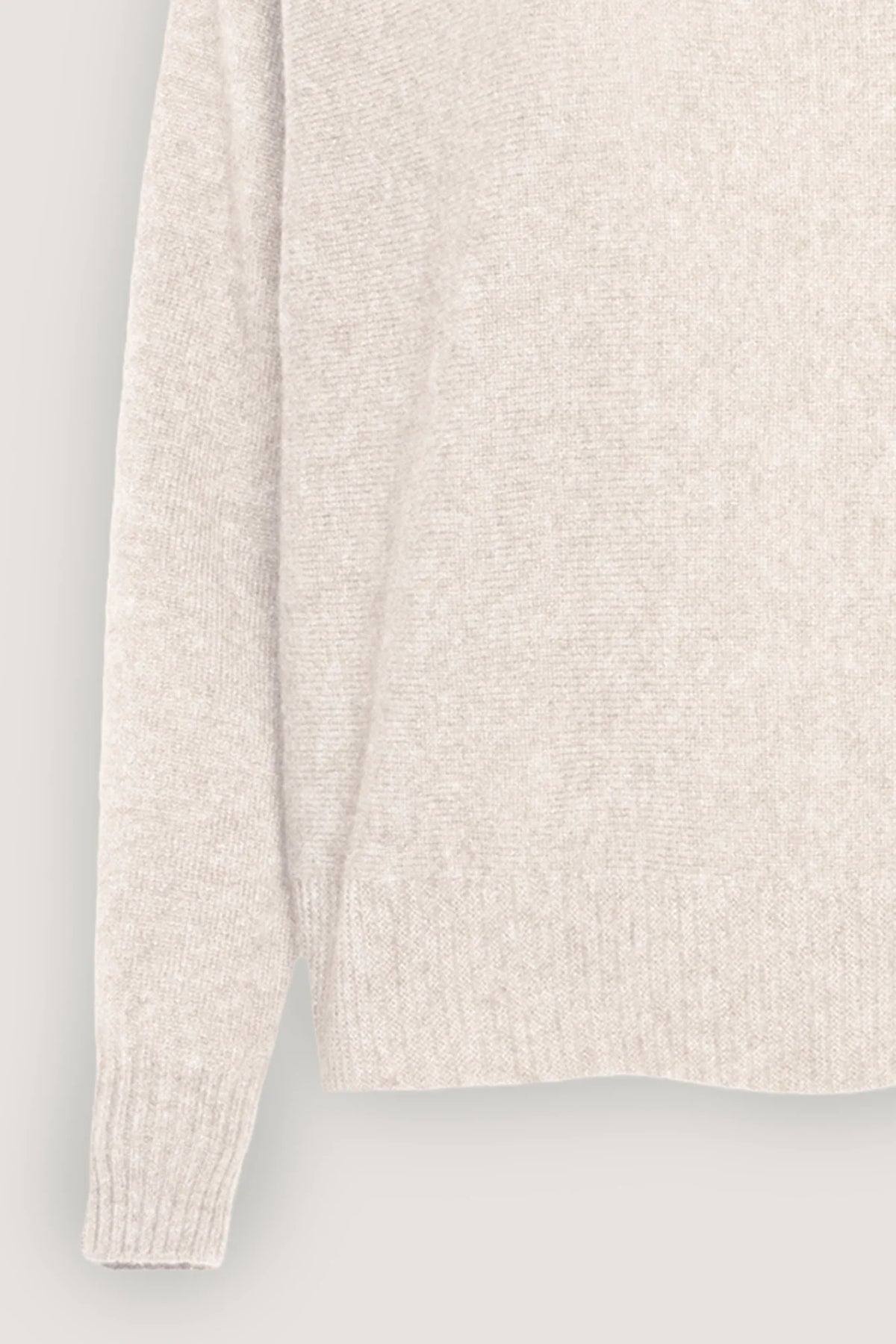 Maglia con collo a trecce in puro cashmere Resina