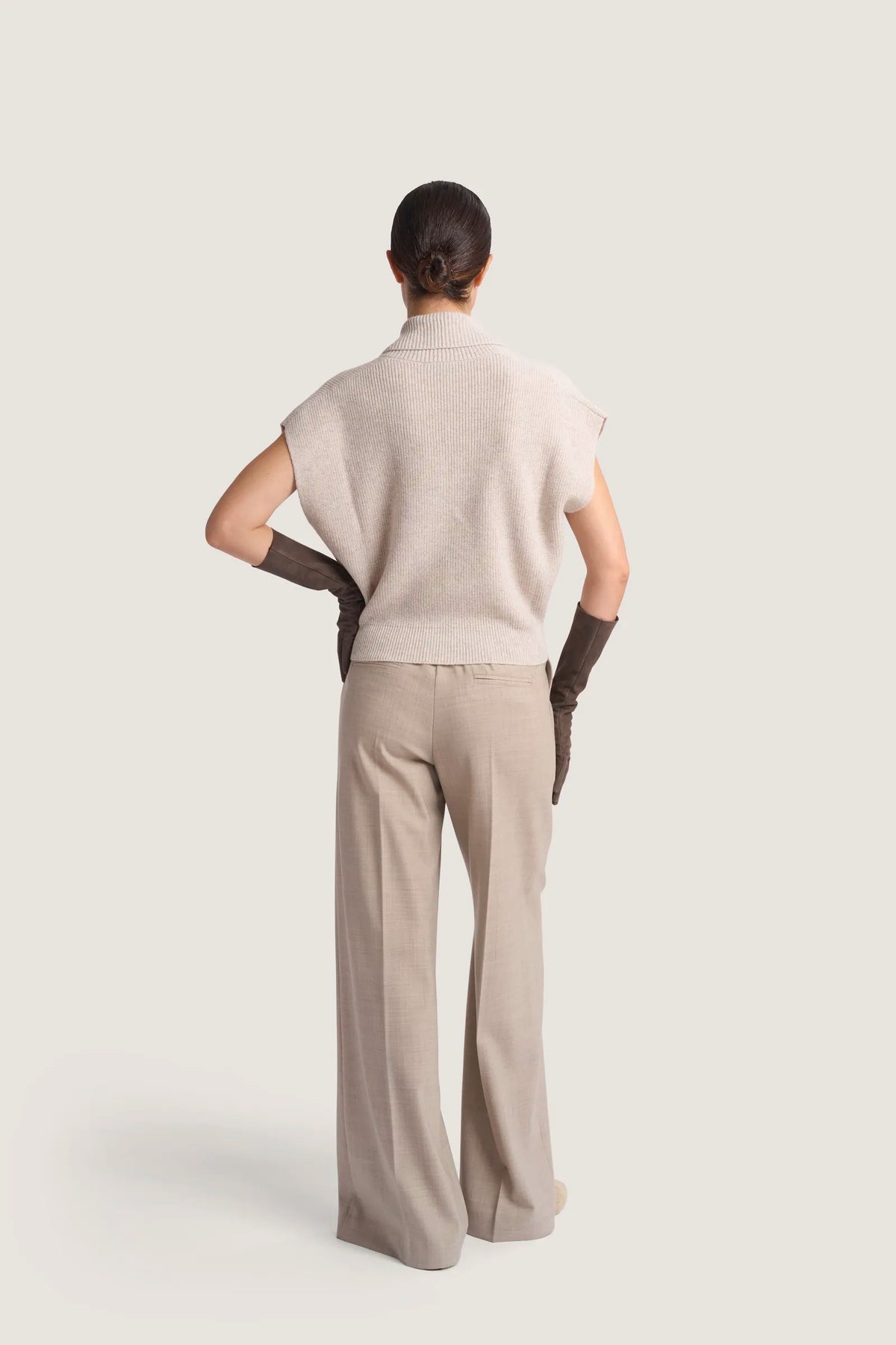 Gilet in puro cashmere a trecce Resina