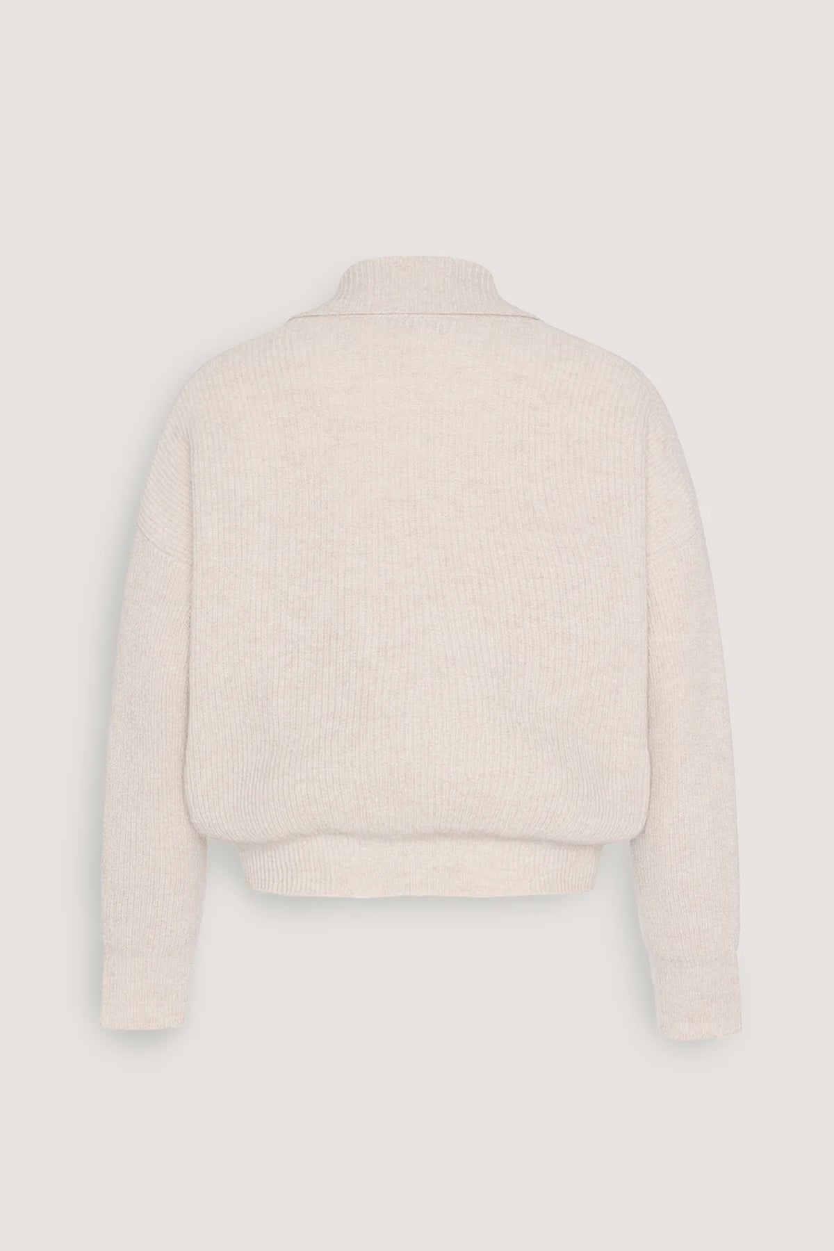 Maglia in puro cashmere a trecce e collo rever Resina