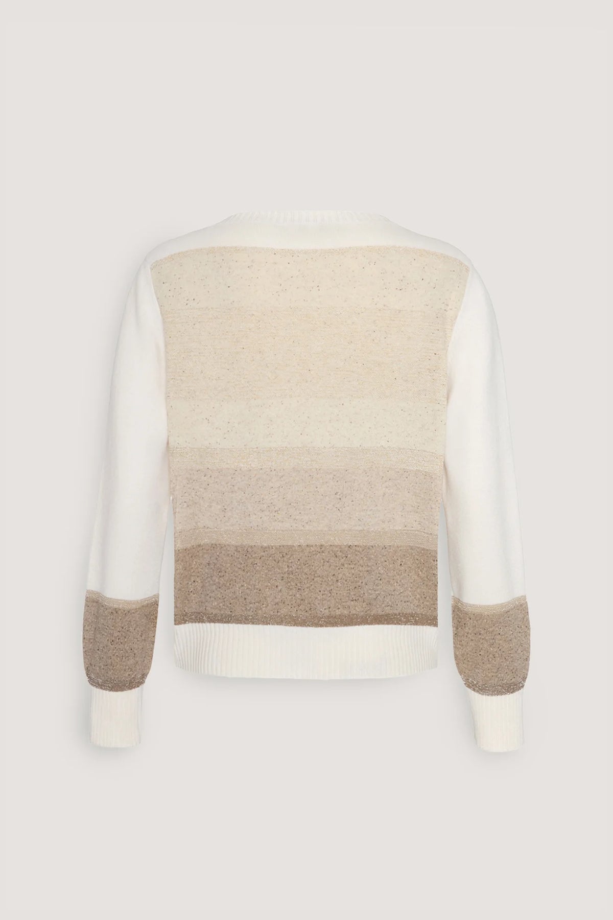 Barchetta in righe di tweed Latte
