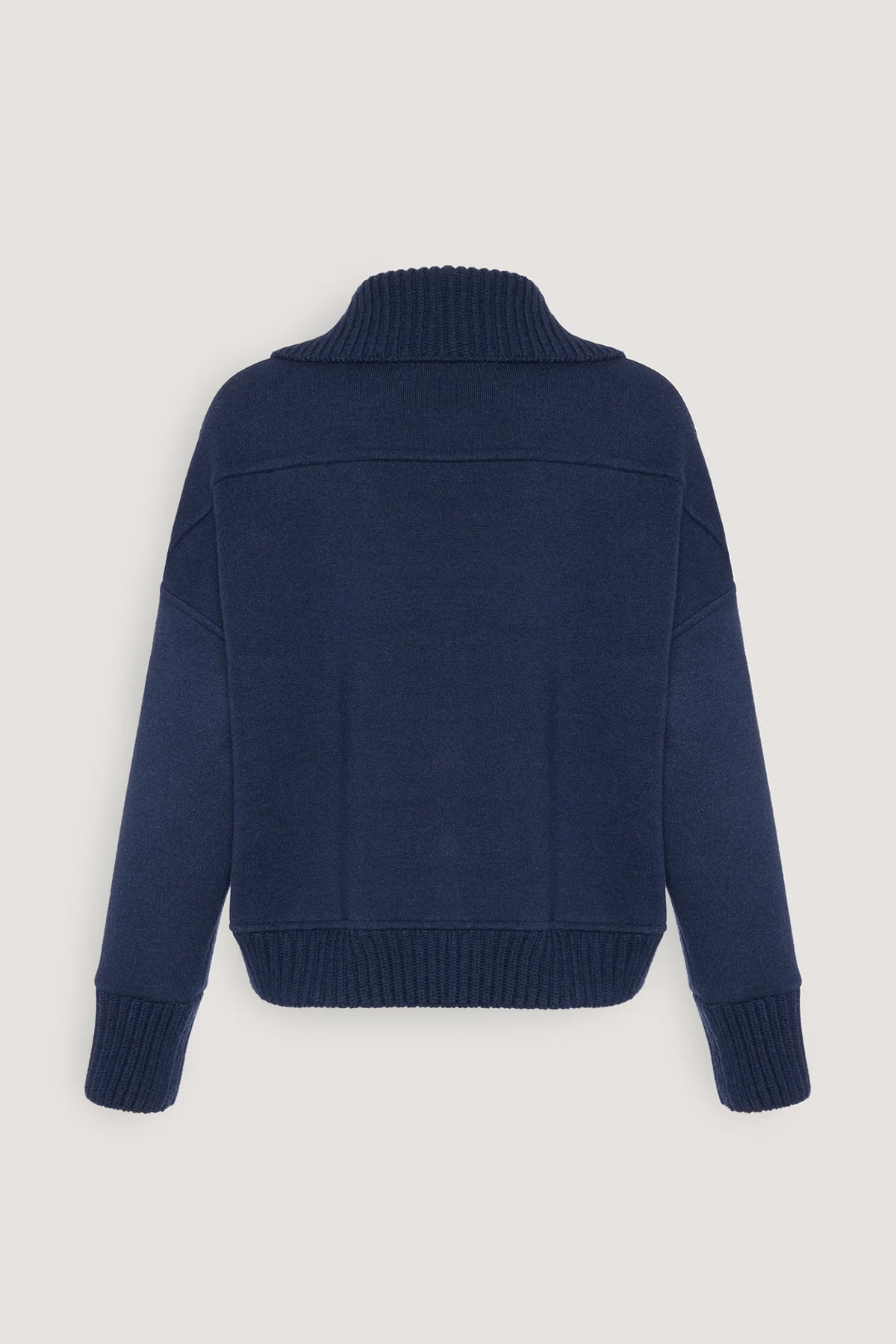 Bomber in misto cashmere Blu