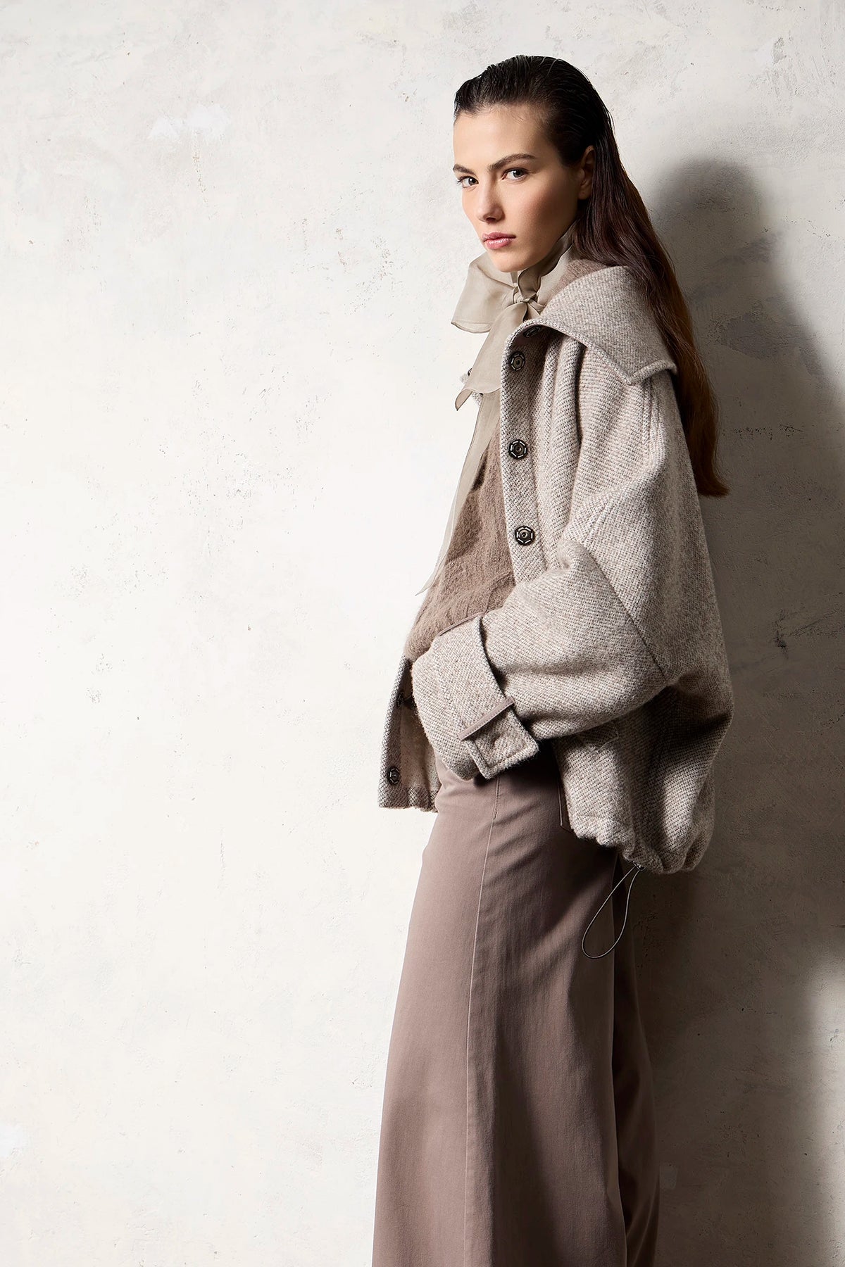 Bomber in alpaca Visone