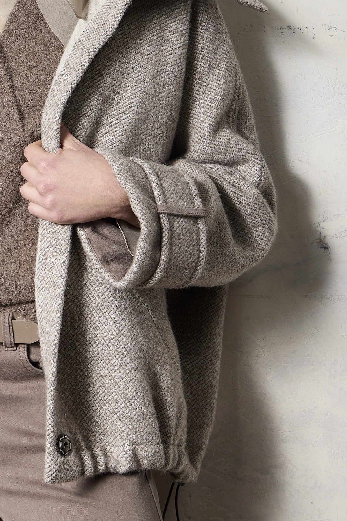 Bomber in alpaca Visone