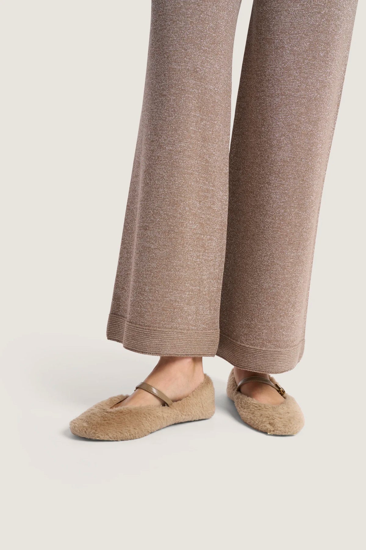 Pantalone con lavorazione vanisè di lurex Castoro