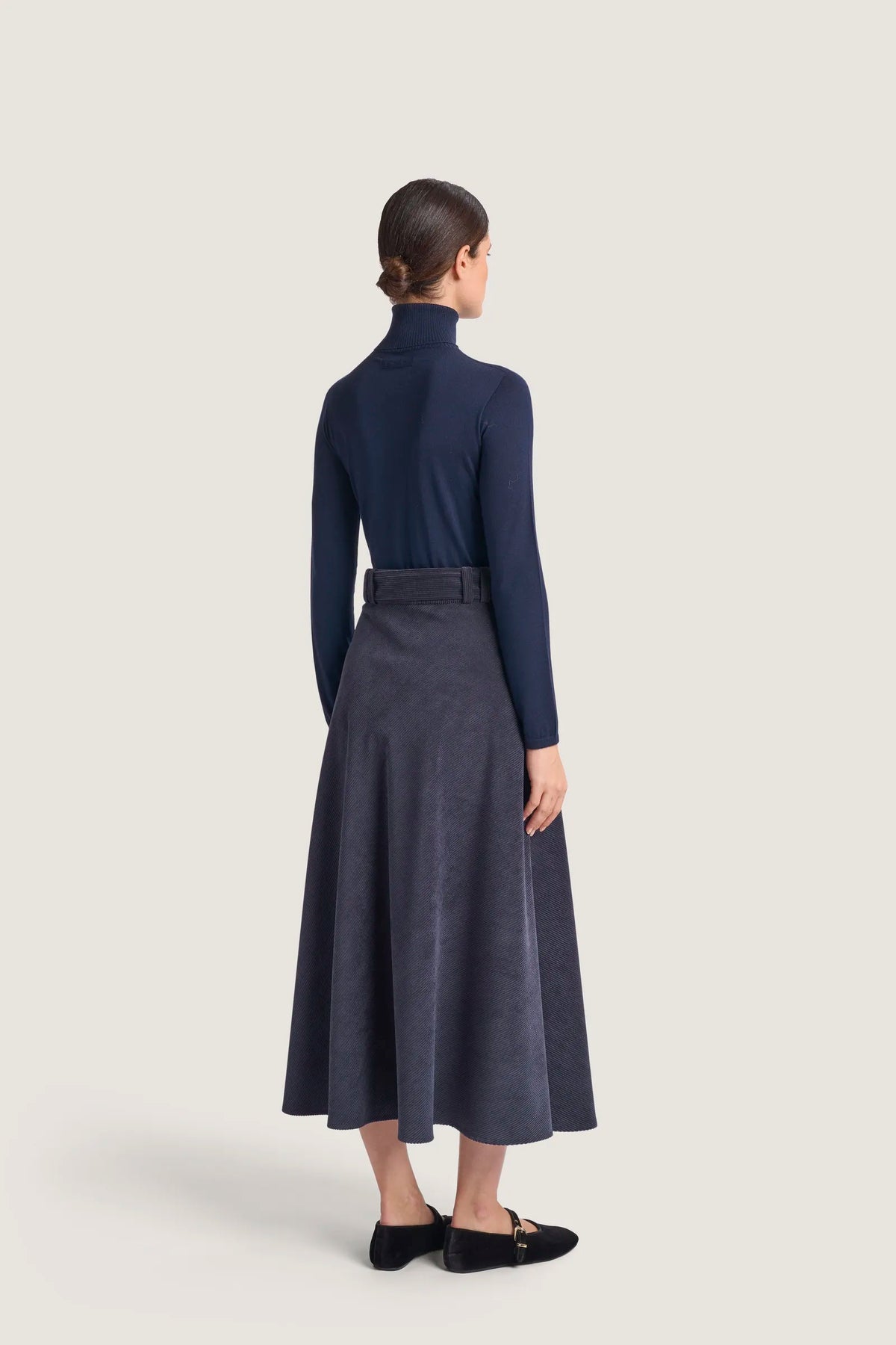 Dolcevita in lana merinos Blu