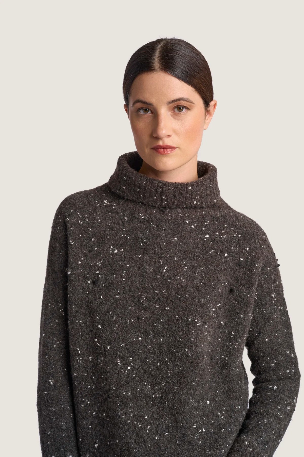 Dolcevita in tweed Antracite