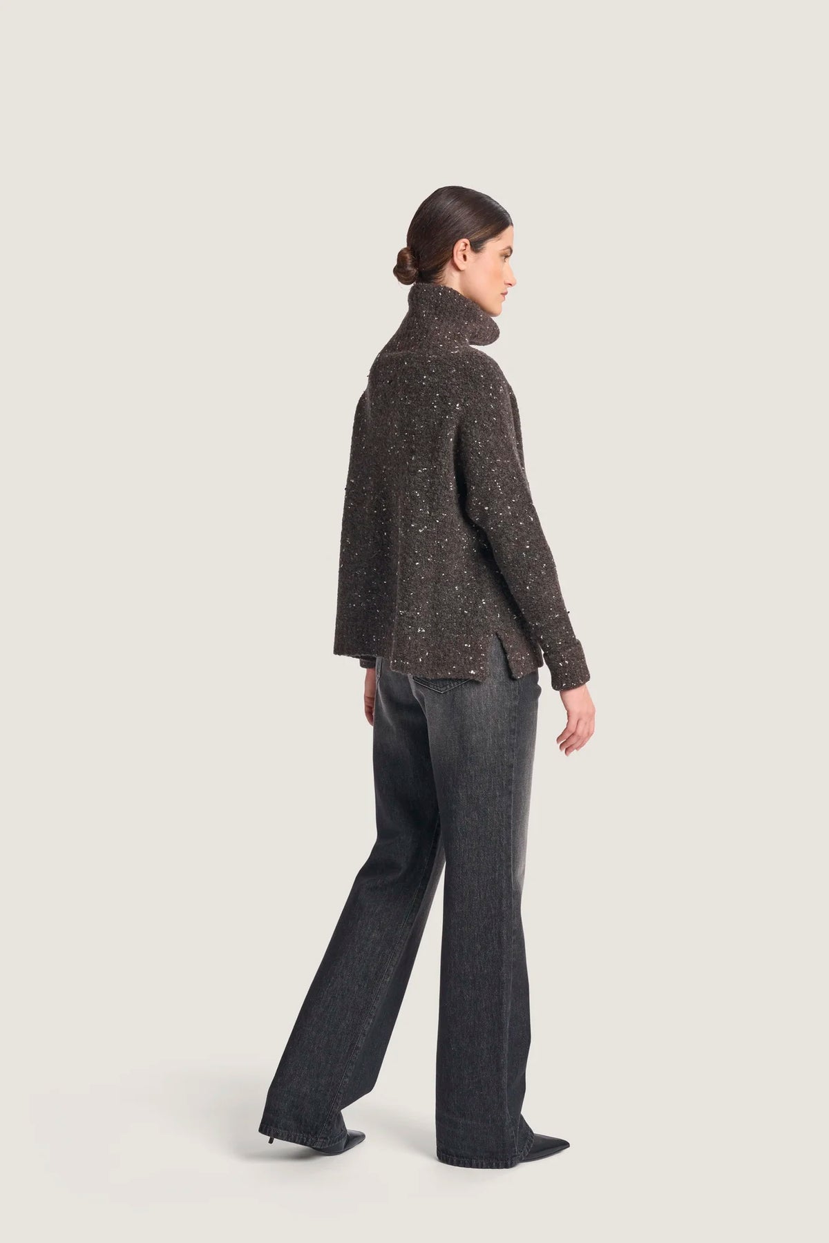 Dolcevita in tweed Antracite