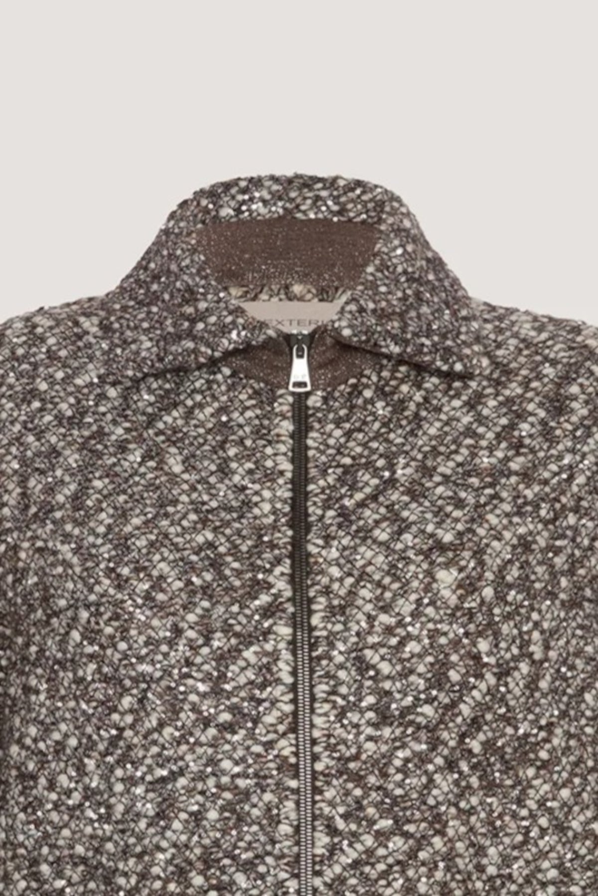 Bomber over con paillettes Caffè
