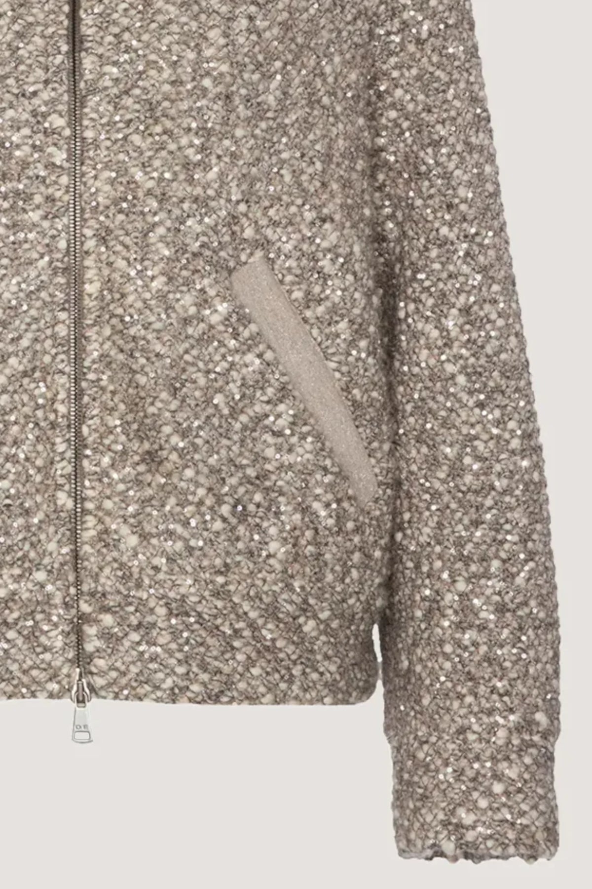 Bomber con paillettes Resina