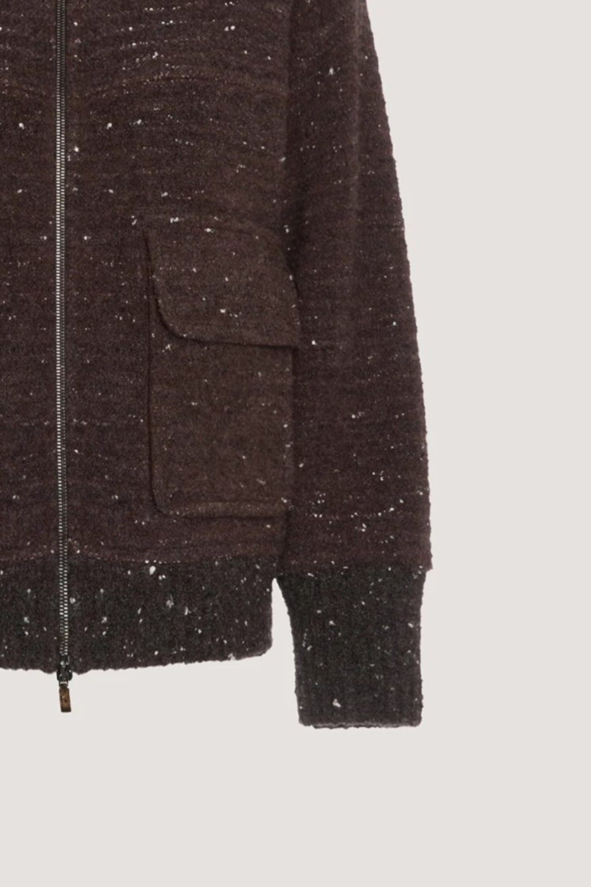Bomber in tweed Ciccolato