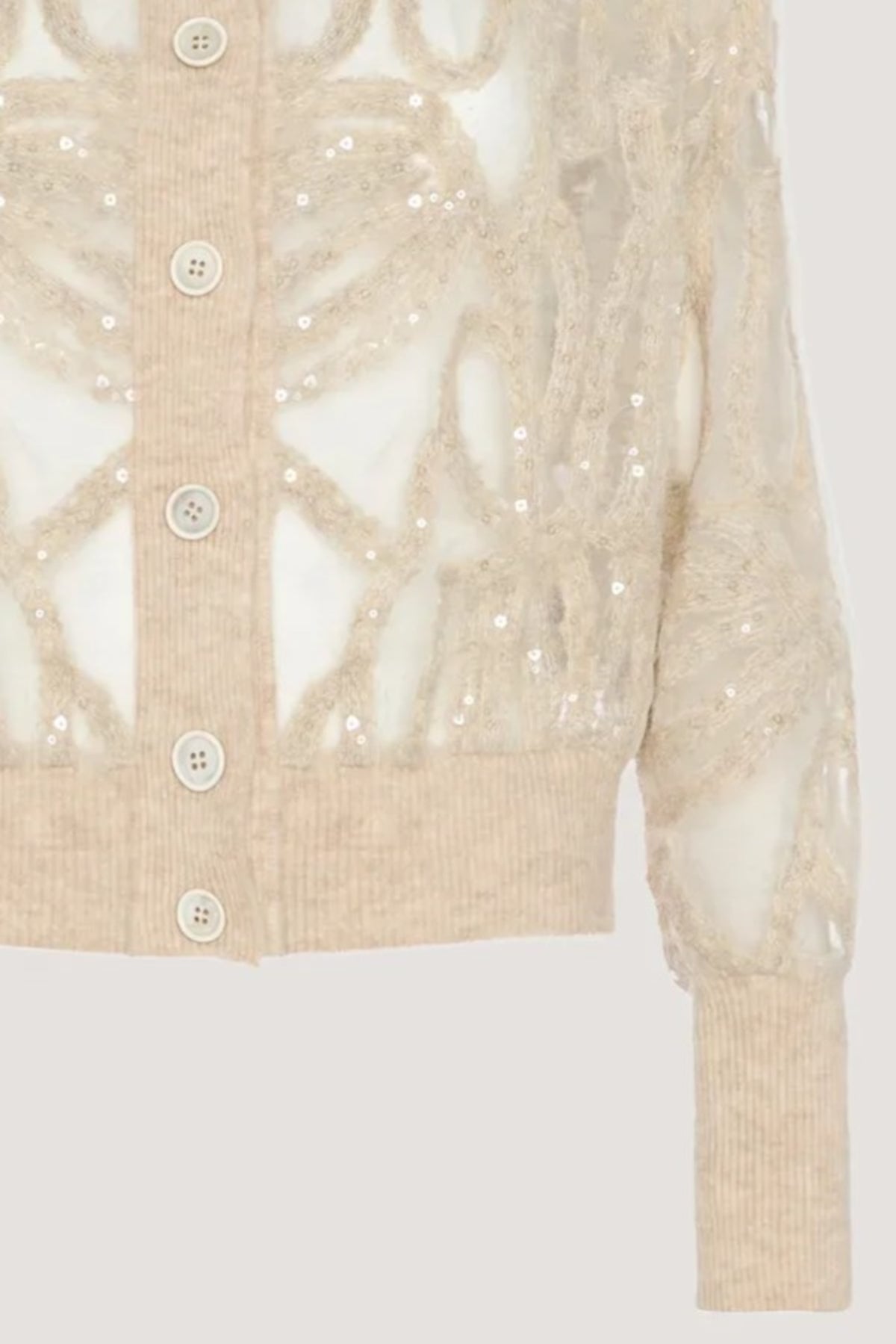 Giacca Bomber in Crystal-Organza Vaniglia