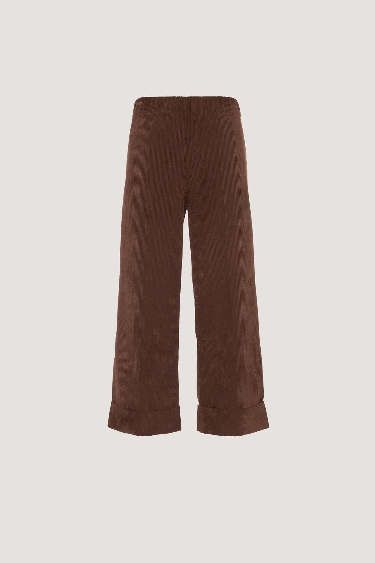 Pantalone corto in velluto a coste Cioccolato