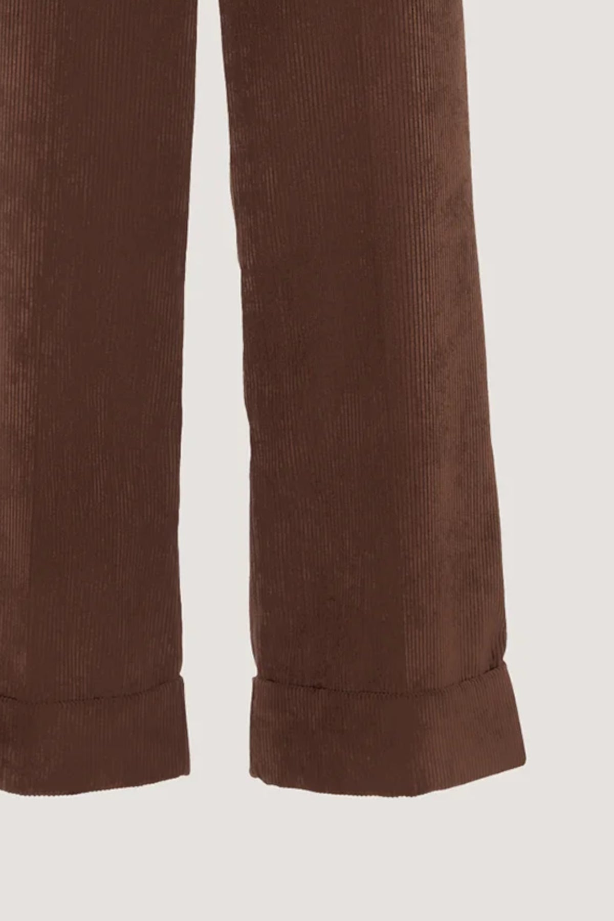 Pantalone corto in velluto a coste Cioccolato