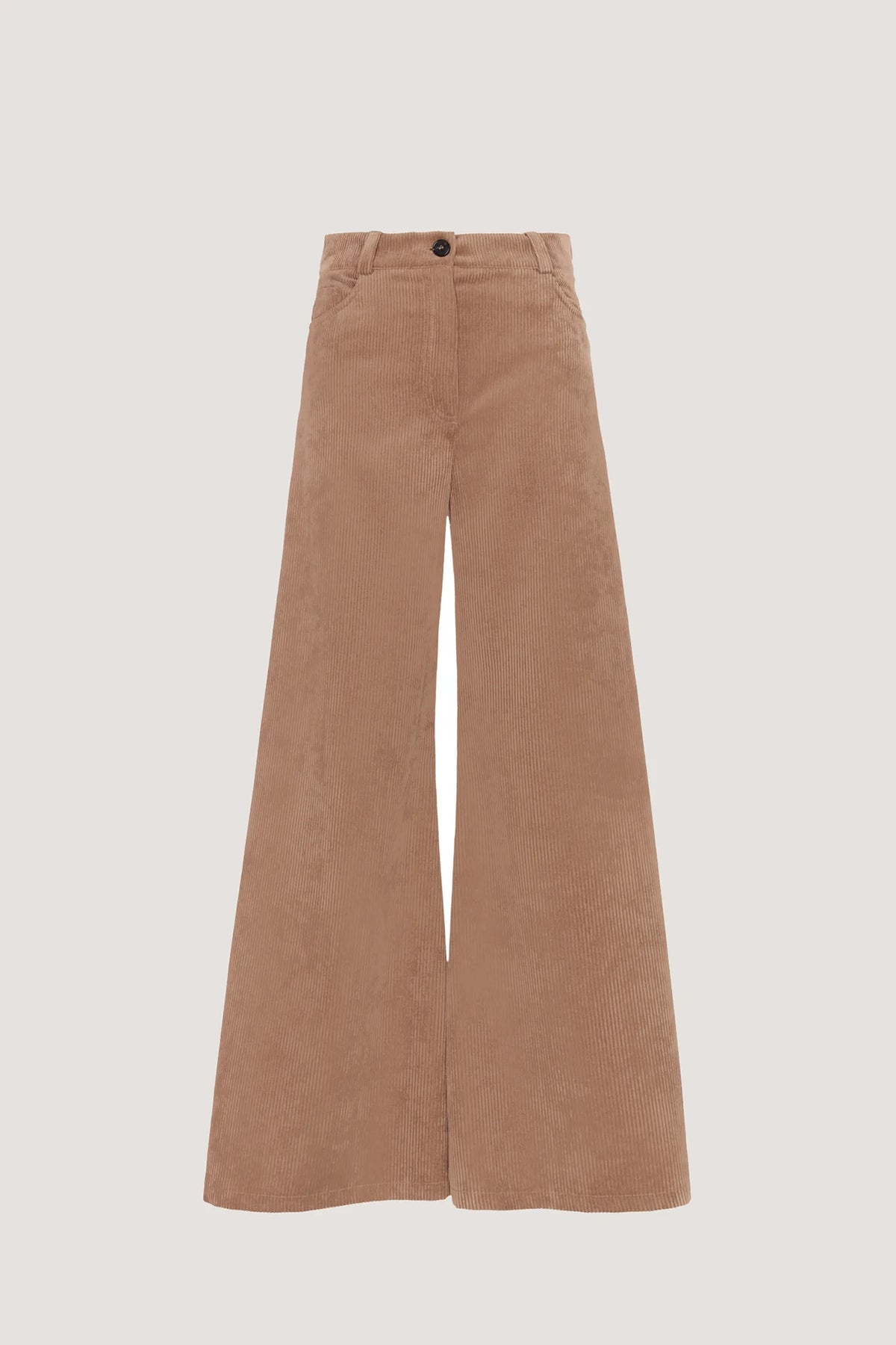 Pantalone larghissimo in velluto a coste Castoro