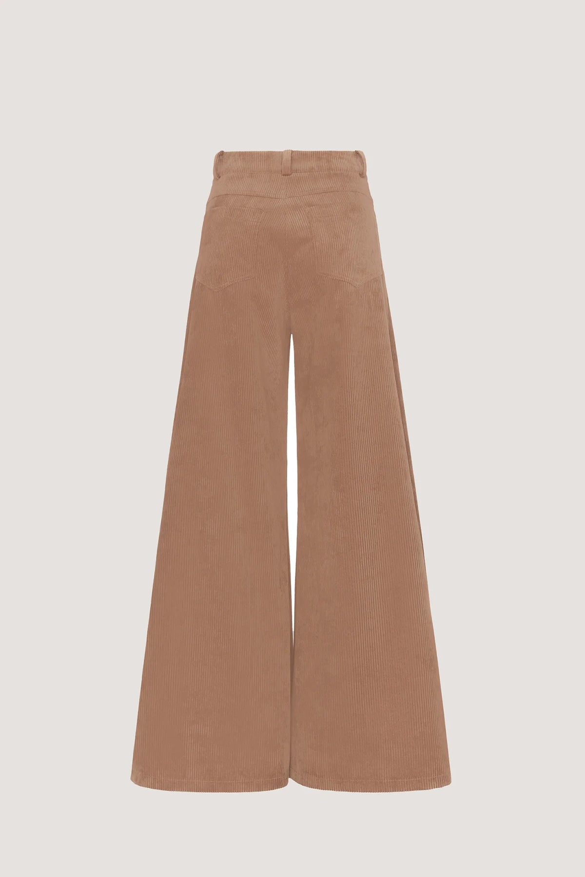 Pantalone larghissimo in velluto a coste Castoro