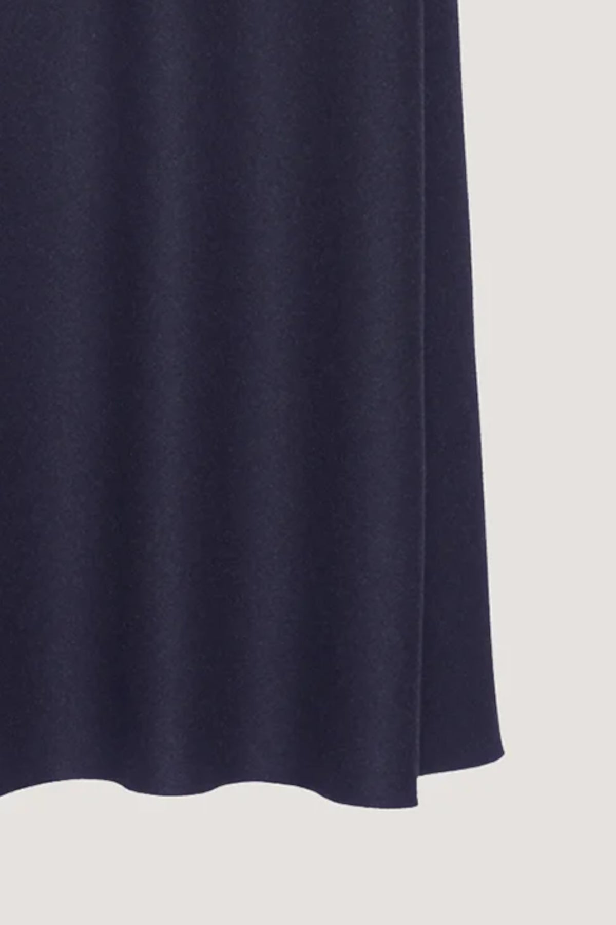Gonna ampia in Flanella melange con baschina Blu