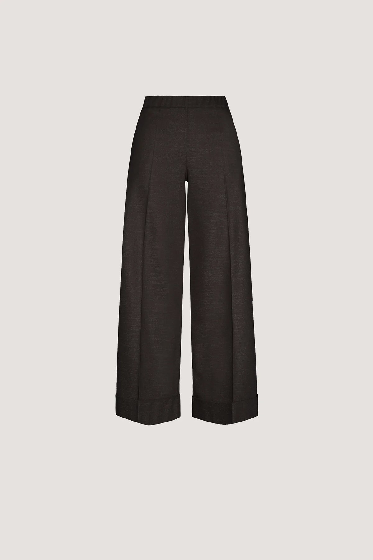 Pantalone corto in Flanella melange Caffè