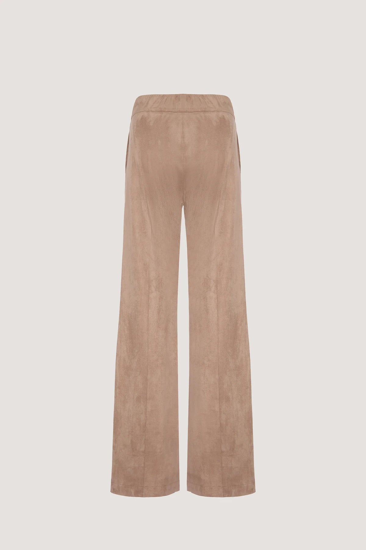 Pantalone dritto in Vegan Leather Castoro