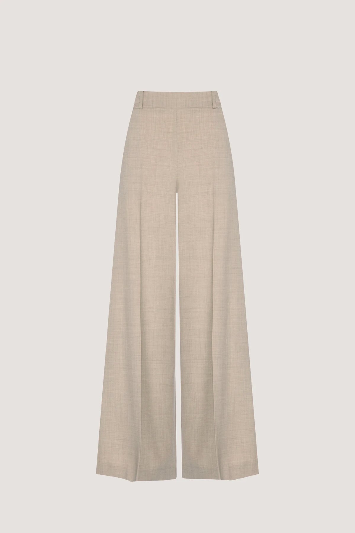 Pantalone largo in Flanella di Merinos Resina