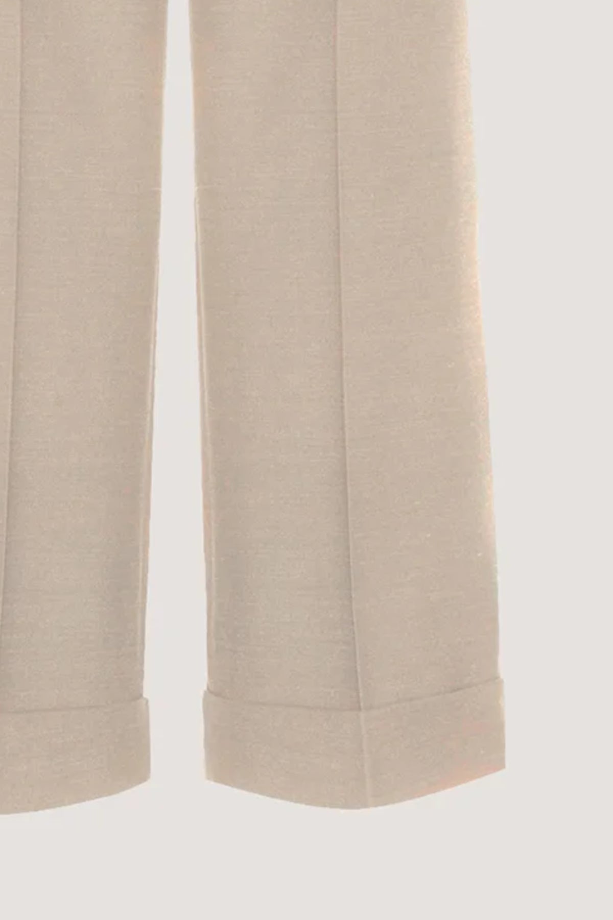 Pantalone corto con risvolto in Flanella di Merinos Resina