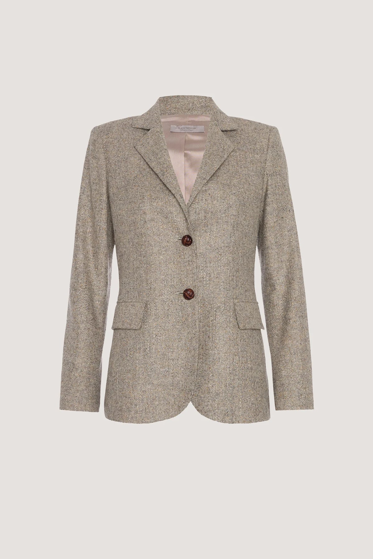 Giacca in Tweed di flanella Resina