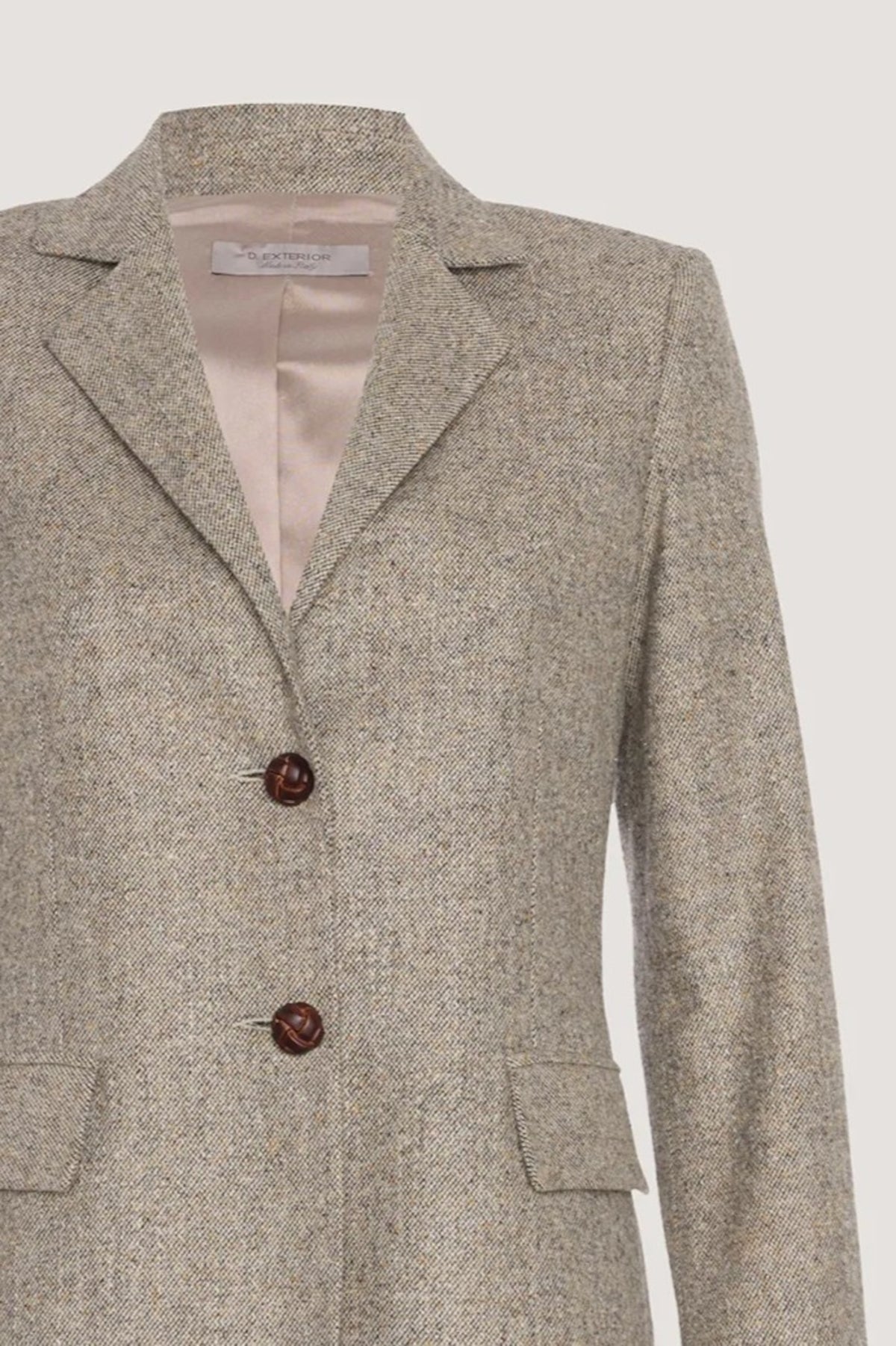Giacca in Tweed di flanella Resina