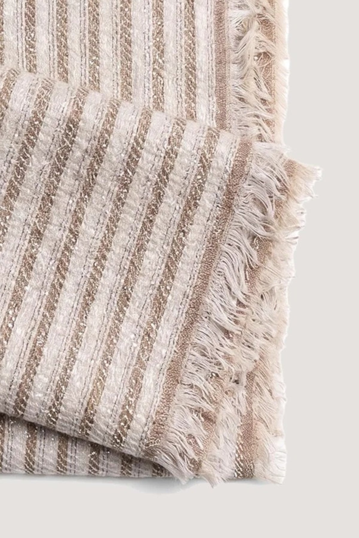 Pashmina con frange Castoro